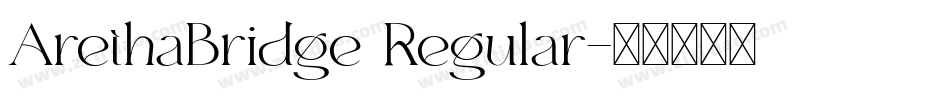 ArethaBridge Regular字体转换